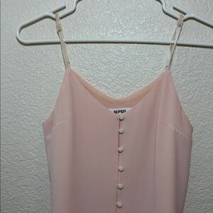 BB Dakota Pale Pink Button-Front Camisole